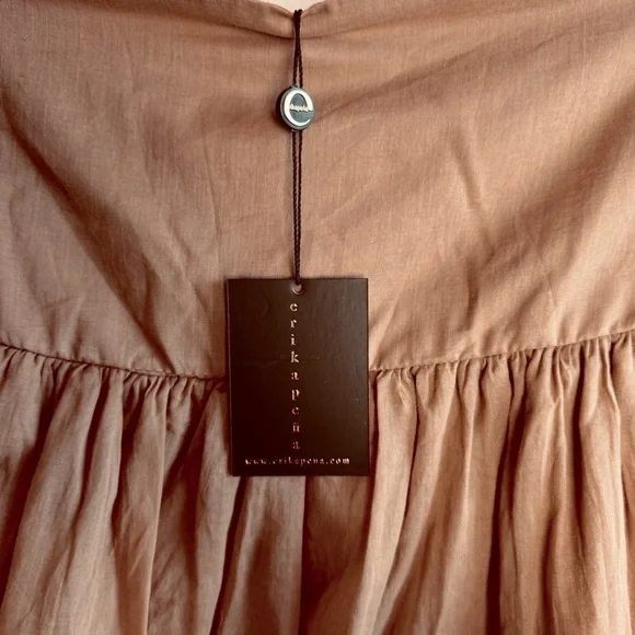 NEW Anthropologie size M / L Erika Pena Maxi Skirt Hi-Low Tiered - Picture 5 of 7